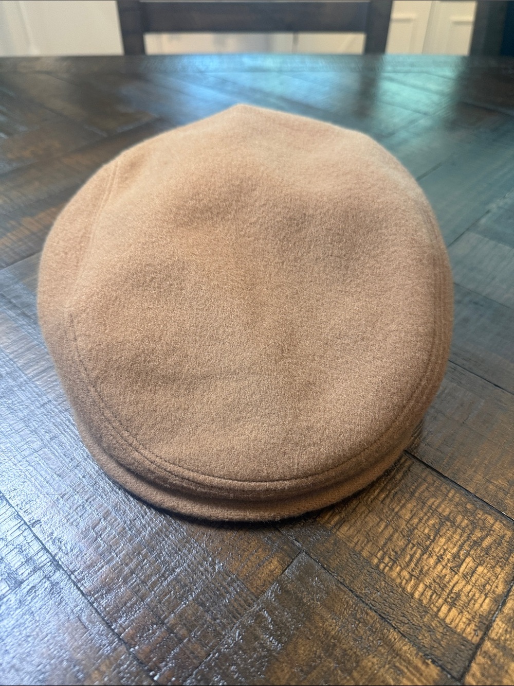 Brooks Brothers Wool Cashmere Flat Cap Ivy Driving Hat Brown M Italy